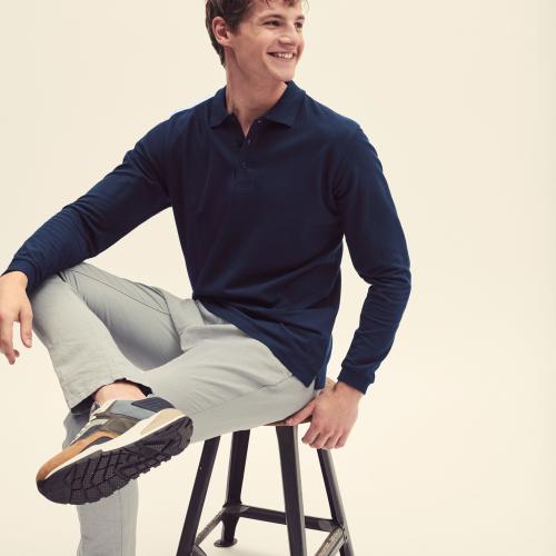 Premium Long-Sleeved Polo shirt (63-310-0)