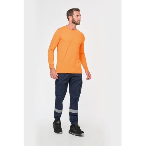 Pantalon cargo unisexe avec bas élastiqué et bande réfléchissante