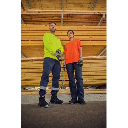 Pantalon cargo unisexe avec bas élastiqué et bande réfléchissante