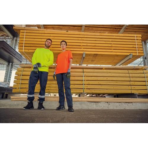Pantalon cargo unisexe avec bas élastiqué et bande réfléchissante