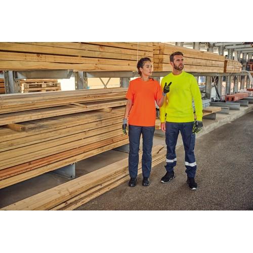 Pantalon cargo unisexe avec bas élastiqué et bande réfléchissante