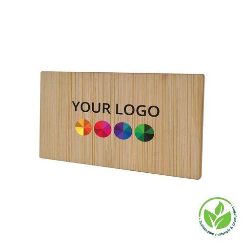 Badge Bamboo Rectangle 74x40mm