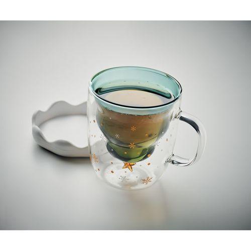 Tasse double paroi en verre VERDE CX1485 Empreinte.be