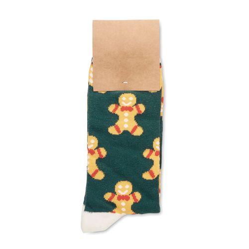 Pair of Christmas socks L JOYFUL L