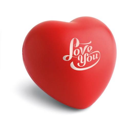LOVY Anti-stress heart PU material
