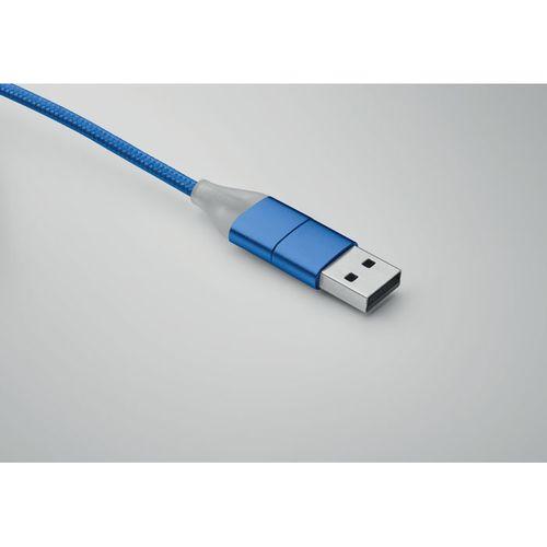 4 in 1 charging cable type C BLUE