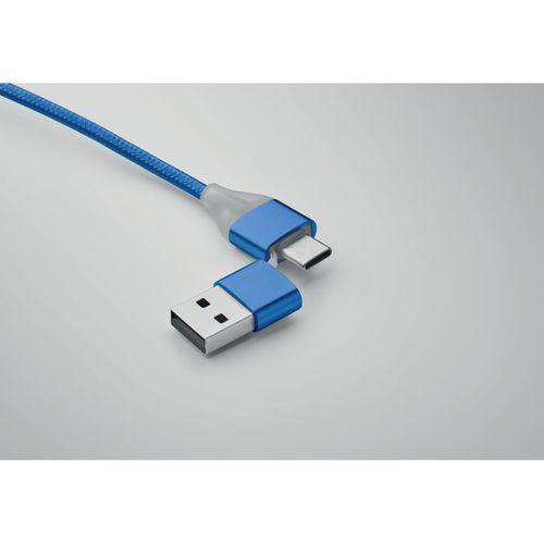 Câble de charge 4 en 1 type C BLUE