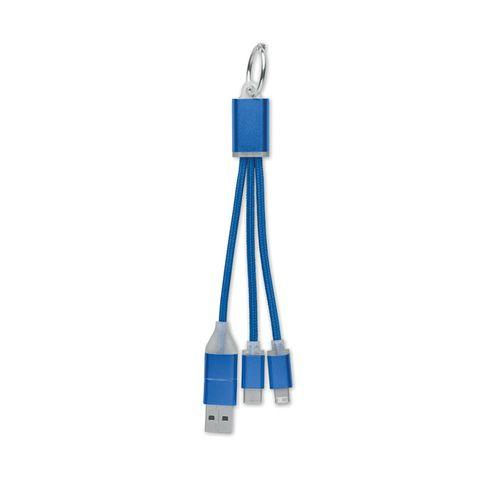 4 in 1 charging cable type C BLUE