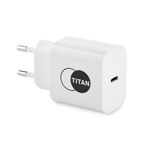 Chargeur USB 20W 2 ports, prise EU PLUGME
