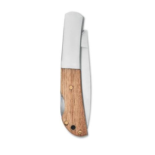 Foldable knife in acacia wood SKARP