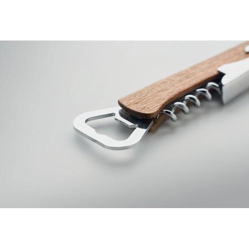 3 in 1 bamboo bottle opener WOOL