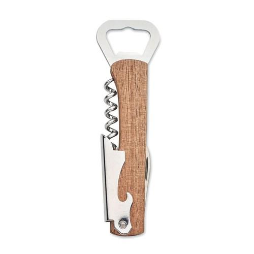 3 in 1 bamboo bottle opener WOOL