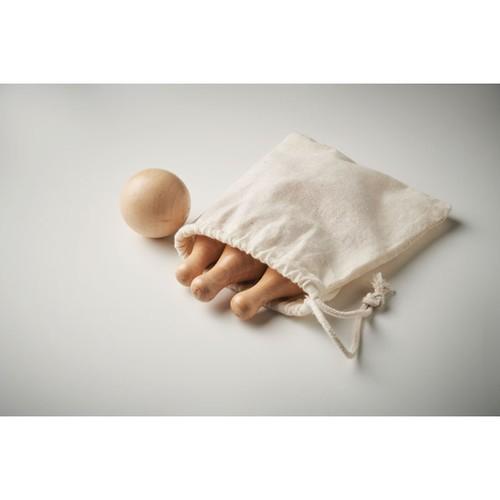 Mini pine wood bowling set BOLITO