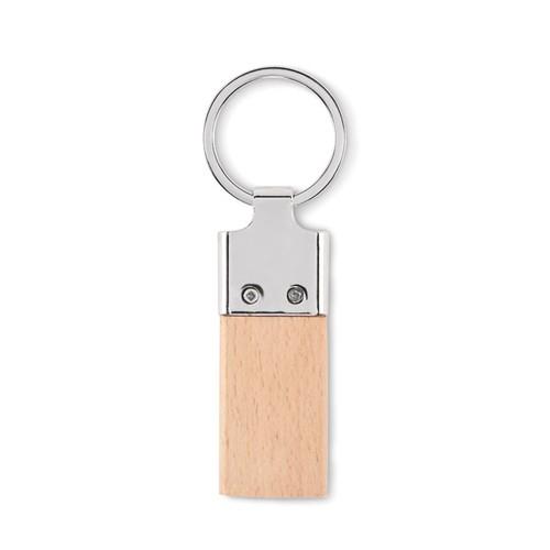 Key ring with rubber wood LLAVING