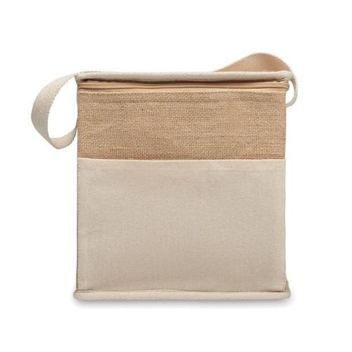 Jute and canvas cooler bag 3L LONA