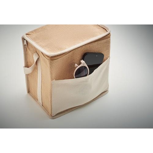 Jute and canvas cooler bag 3L LONA