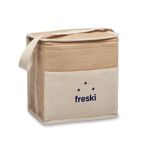 Jute and canvas cooler bag 3L LONA