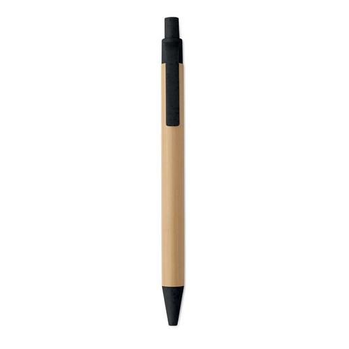 ITEA COLOUR Push button ball pen in bamboo