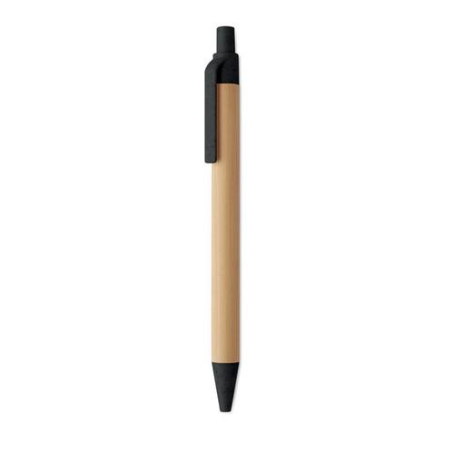 ITEA COLOUR Push button ball pen in bamboo