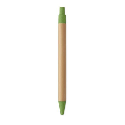 ITEA COLOUR Push button ball pen in bamboo