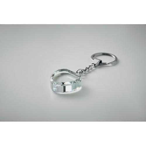 HEARTWARD Glass heart award key ring
