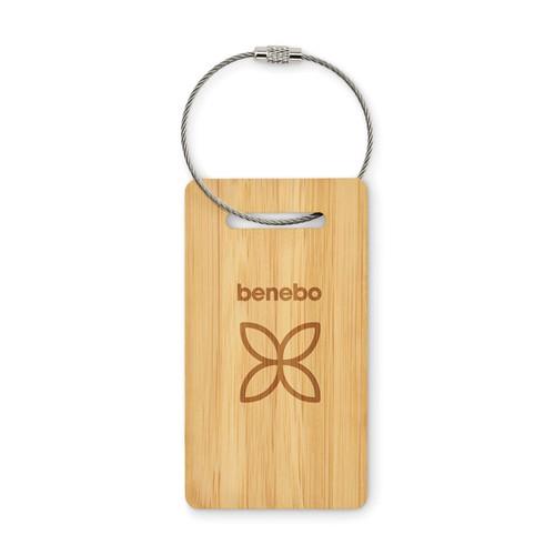 MIO Bamboo luggage tag