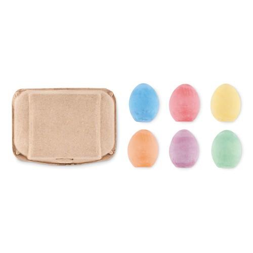 TAMAGO 6 chalk eggs in box