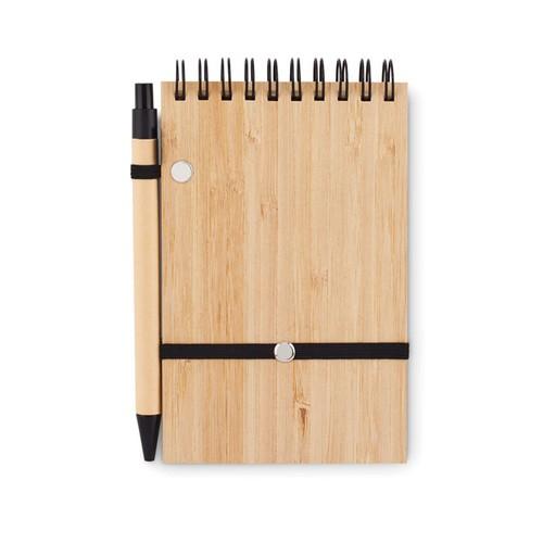 SONORABAM A6 bamboo notepad with pen