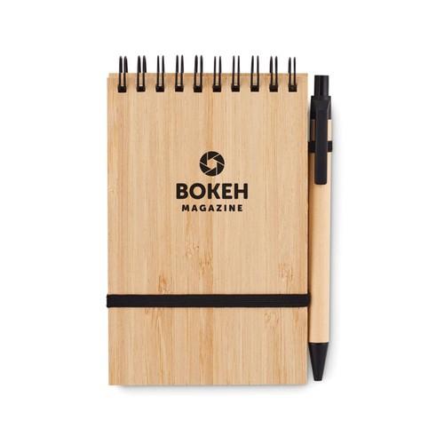 SONORABAM A6 bamboo notepad with pen