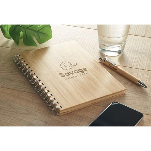 BRAM A5 ring bound Bamboo notebook