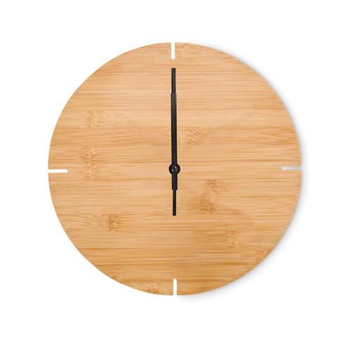 ESFERE Round shape bamboo wall clock