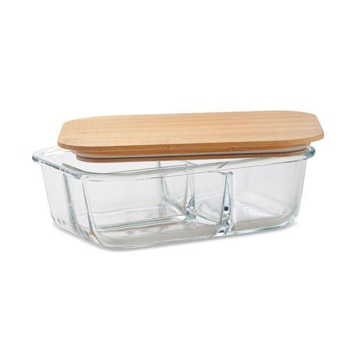 Glass lunch box with bamboo lid TUNDRA 3