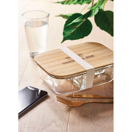 Glass lunch box with bamboo lid TUNDRA 3