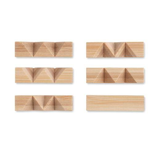 Bamboo brain teaser star shape CUBENATS