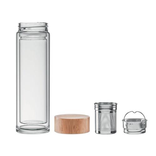 BATUMI GLASS Double wall glass bottle 400ml