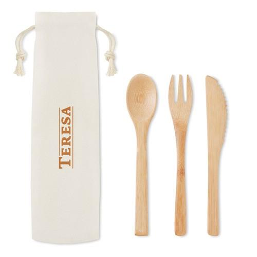 SETBOO Bamboo cutlery set