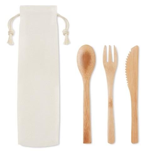 SETBOO Bamboo cutlery set