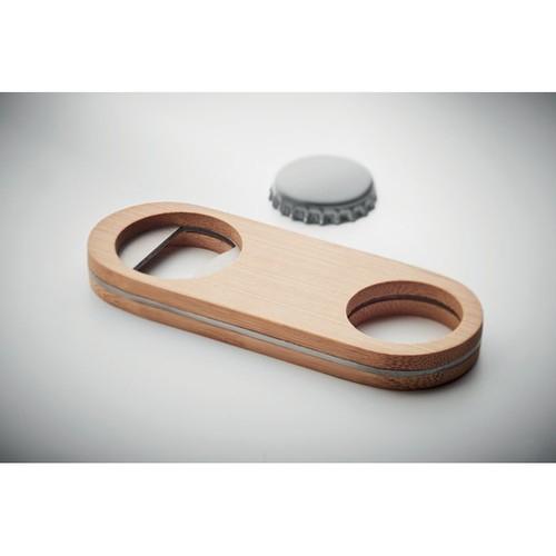 VALBAMPER Oval Bamboo bottle opener