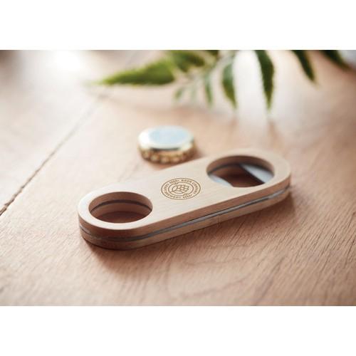 VALBAMPER Oval Bamboo bottle opener