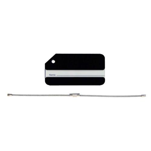 Luggage Tag Aluminium Noir