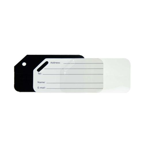 Luggage Tag Aluminium Noir