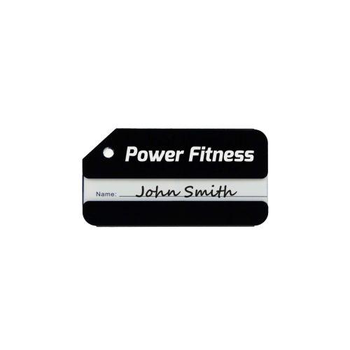 Luggage Tag Aluminium Noir