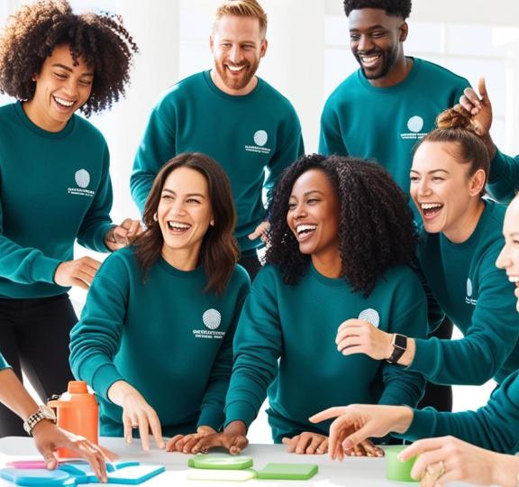 equipe avec sweat personnalisé