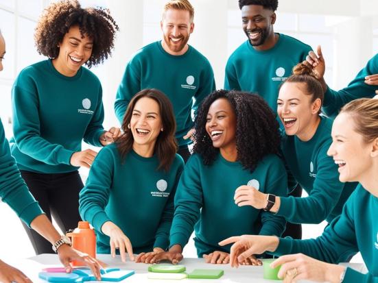 equipe avec sweat personnalisé